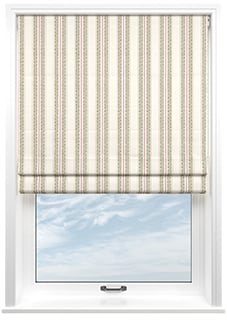 Noble Stripe, Moss - Roman Blind